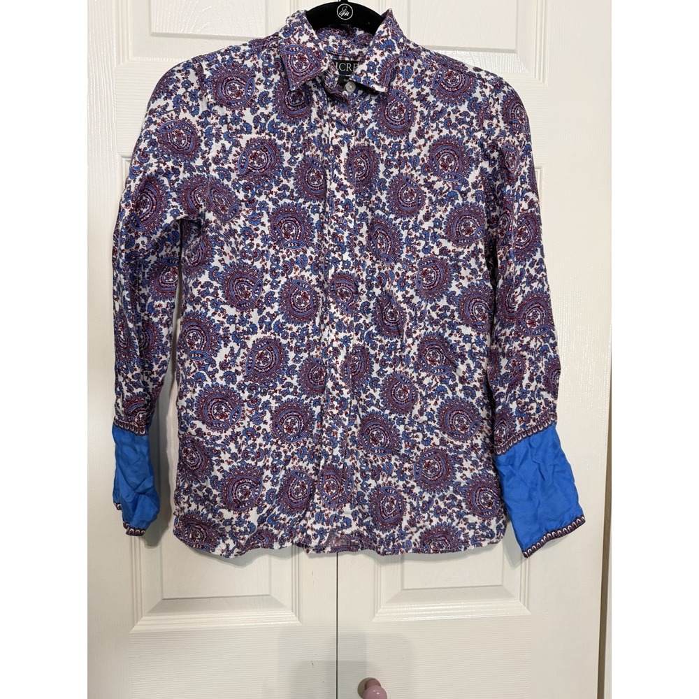 J.CREW Women's Button-Down Jeans Shirt Size 0